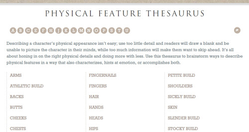 One Stop - Physical traits thesaurus