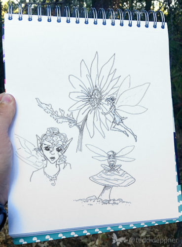 Izzie's fairy sketch